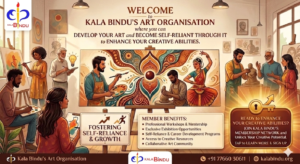 Welcome to Kala Bindu’s Art Organisation where you can develop your art and become self-reliant through it to enhance your creative abilities.